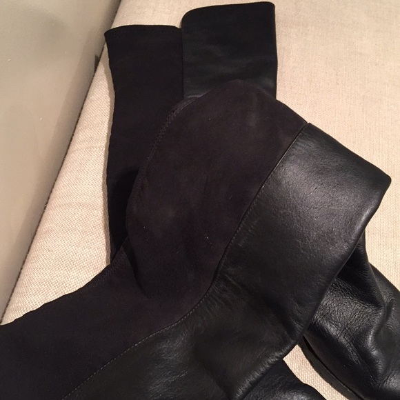 Report ,over the knee boots.  Black - Picture 3 of 6